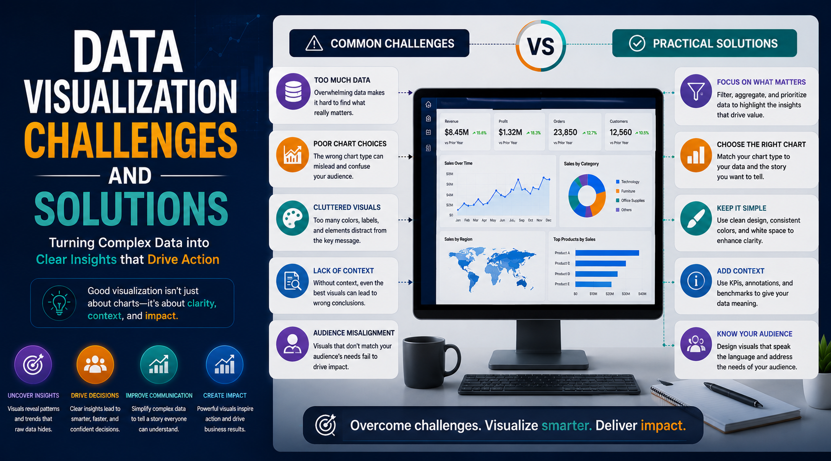 Data Visualization Challenges and Solutions