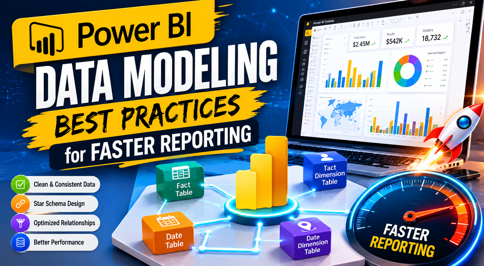 Power BI Data Modeling Best Practices for Faster Reporting